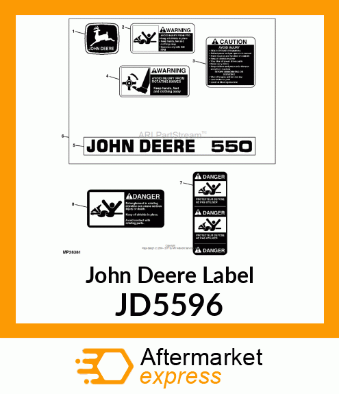 LABEL, TRADEMARK, LEAPING DEER JD5596