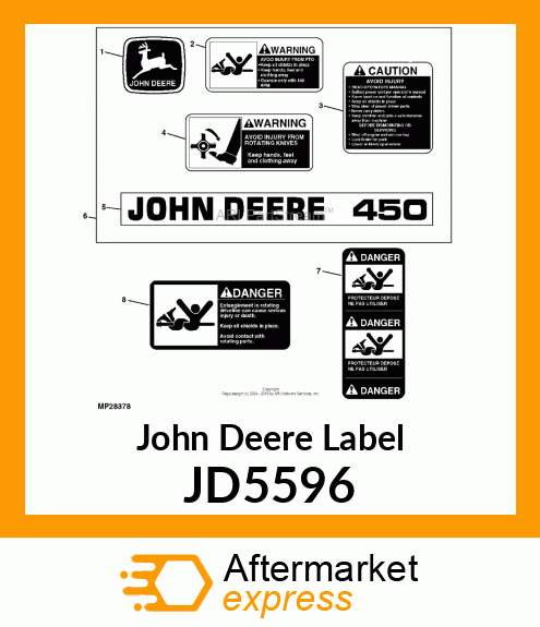 LABEL, TRADEMARK, LEAPING DEER JD5596