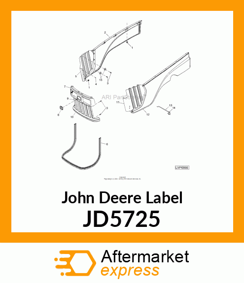 EMBLEM, TRADEMARK, LEAPING DEER JD5725