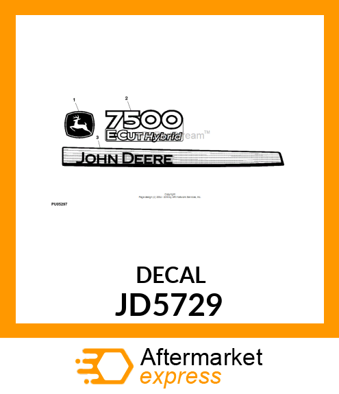 EMBLEM, TRADEMARK, LEAPING DEER JD5729