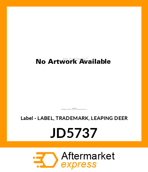 Label - LABEL, TRADEMARK, LEAPING DEER JD5737