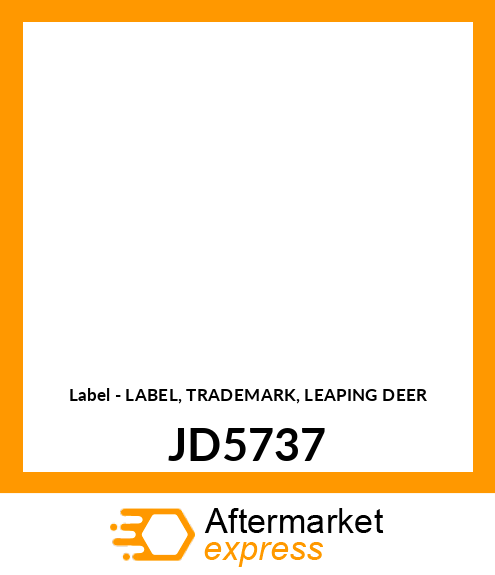 Label - LABEL, TRADEMARK, LEAPING DEER JD5737