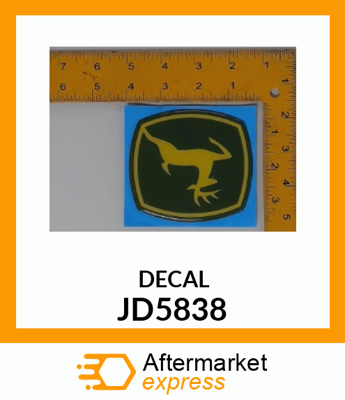 EMBLEM, TRADEMARK, LEAPING DEER JD5838