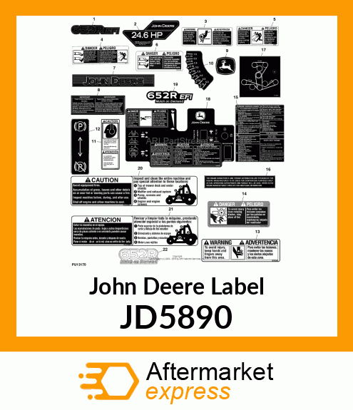 LABEL, LEAPING DEER TRADEMARK JD5890