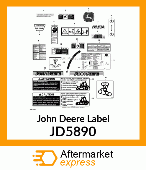 LABEL, LEAPING DEER TRADEMARK JD5890