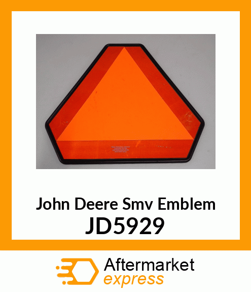 SMV EMBLEM ON PLASTIC, NO PREMASK JD5929