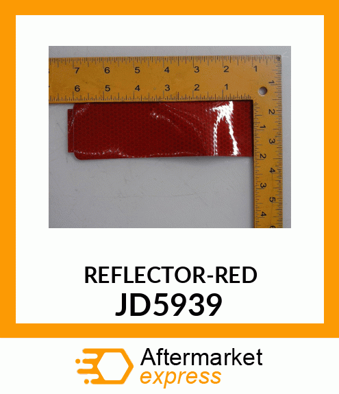 Reflector - REFLECTIVE LABEL, RED JD5939