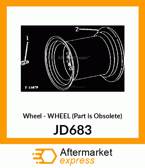 Wheel - WHEEL (Part is Obsolete) JD683