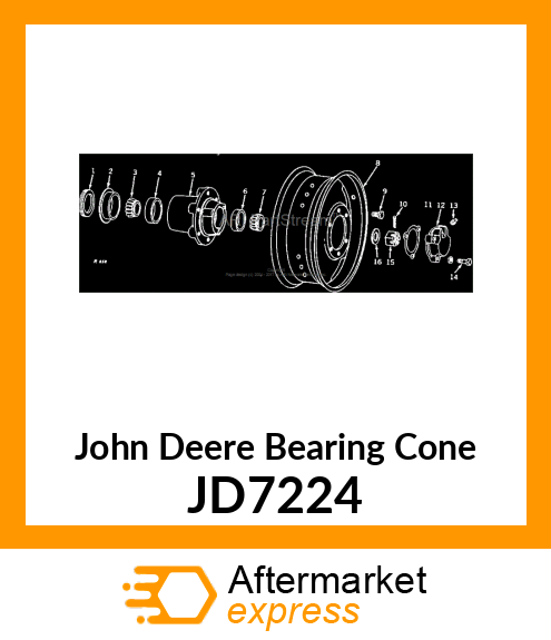 CONE,TAPER ROLLER BEARING JD7224