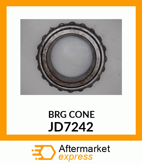 CONE,TAPER ROLLER BEARING JD7242