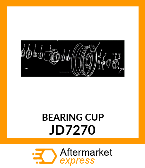 CUP,TAPER ROLLER BEARING JD7270