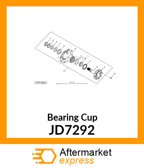 CUP,TAPER ROLLER BEARING JD7292