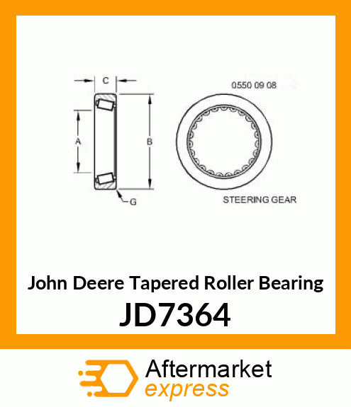 TAPERED ROLLER BEARING, ASSEMBLY,ST JD7364