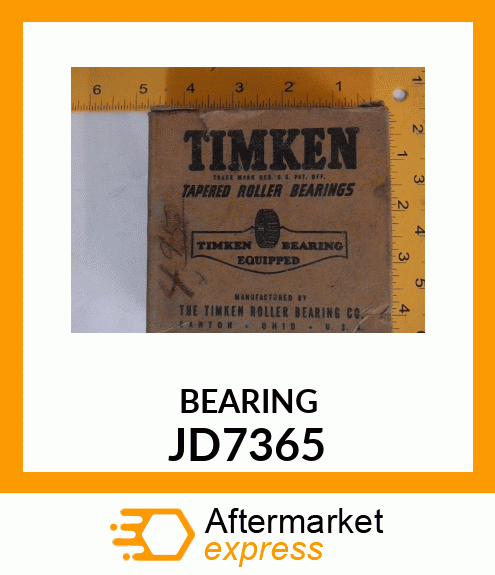 CONE,TAPER ROLLER BEARING JD7365