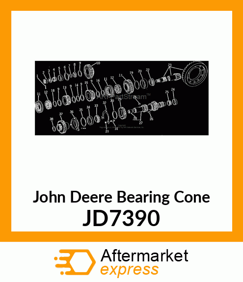 CONE,TAPER ROLLER BEARING JD7390