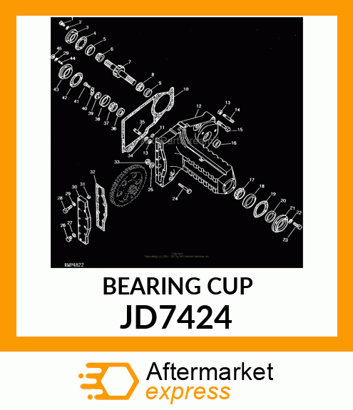 CUP,TAPER ROLLER BEARING JD7424