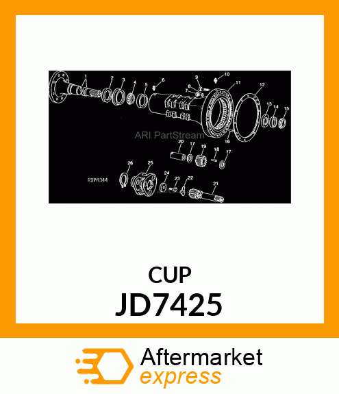 CUP,TAPER ROLLER BEARING JD7425