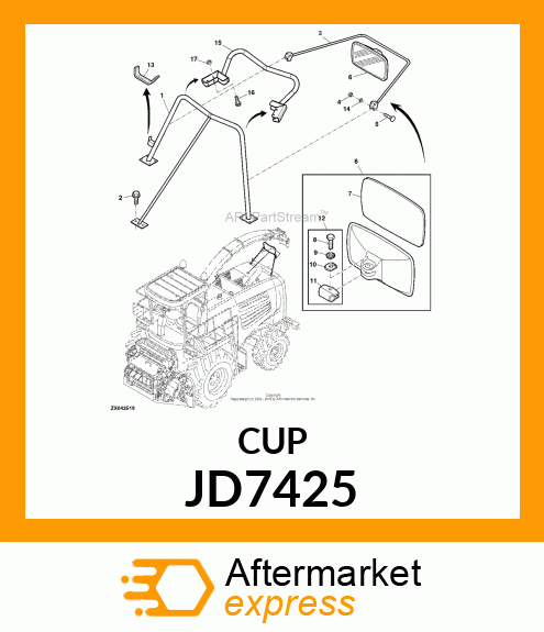 CUP,TAPER ROLLER BEARING JD7425