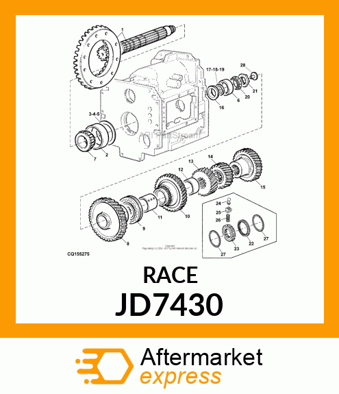 CUP,BEARING JD7430