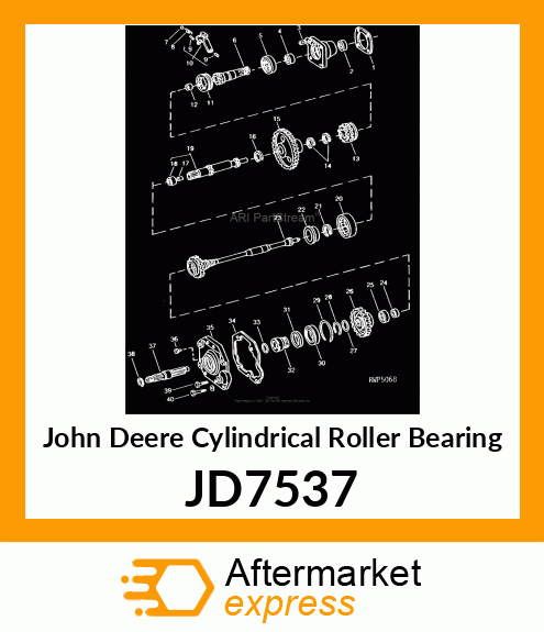 CYLINDRICAL ROLLER BEARING, RACE AN JD7537
