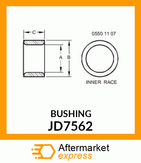 RACE STRAIGHT ROLLER BEARING INNER JD7562