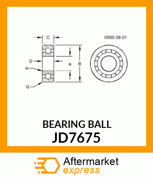 BEARING BALL JD7675