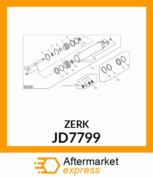 FITTING,90 DEGREE LUBRICATION JD7799