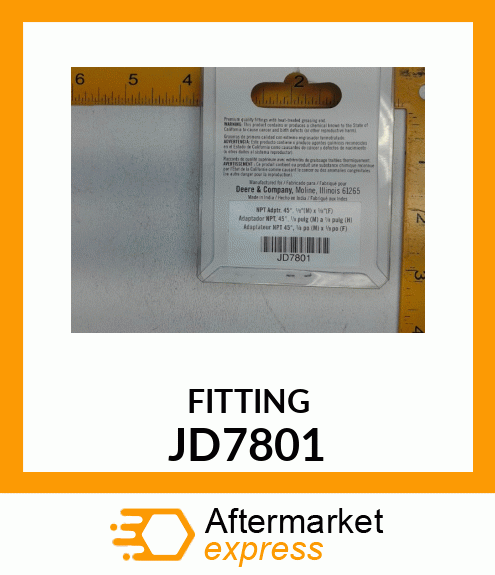 ELBOW,ADAPTER,45 DEGREES JD7801