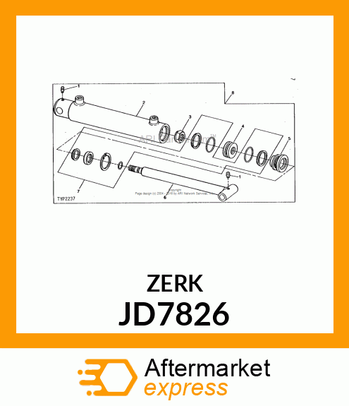 FITTING,GREASE JD7826