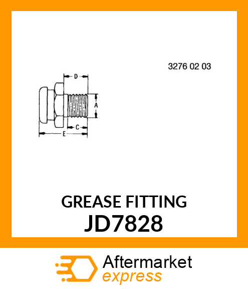 FITTING ,GREASE JD7828