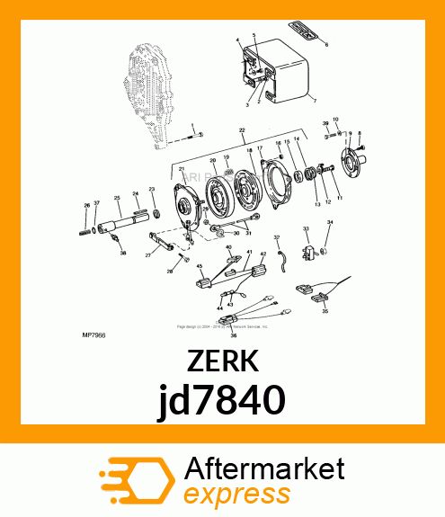 FITTING HYDRAULIC jd7840