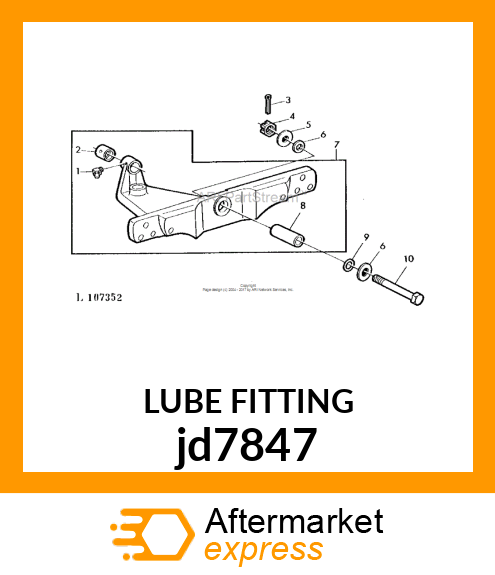 LUBRICATION FITTING, FITTING jd7847