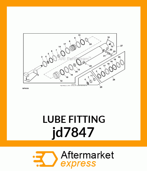 LUBRICATION FITTING, FITTING jd7847