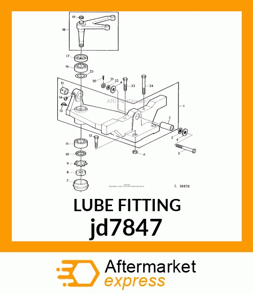 LUBRICATION FITTING, FITTING jd7847