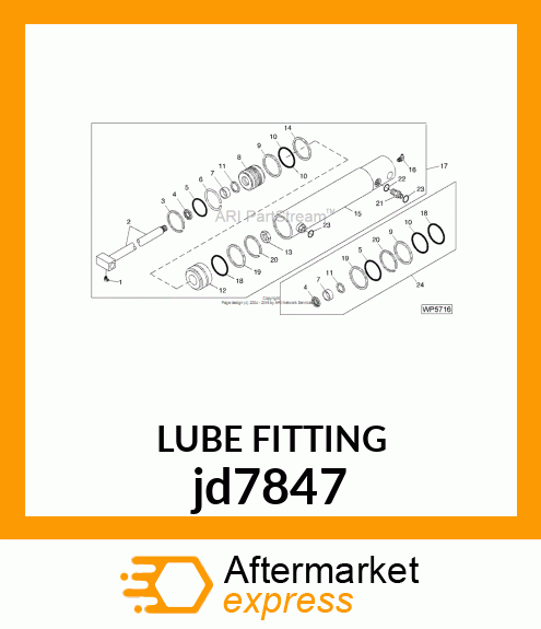 LUBRICATION FITTING, FITTING jd7847