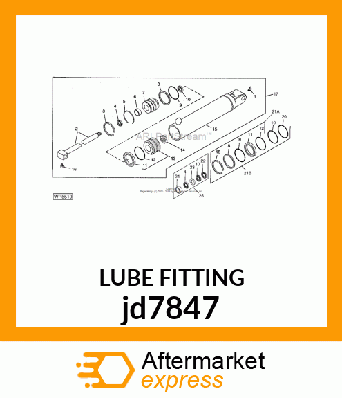 LUBRICATION FITTING, FITTING jd7847