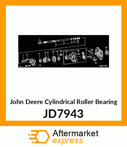 CYLINDRICAL ROLLER BEARING, RACE AN JD7943