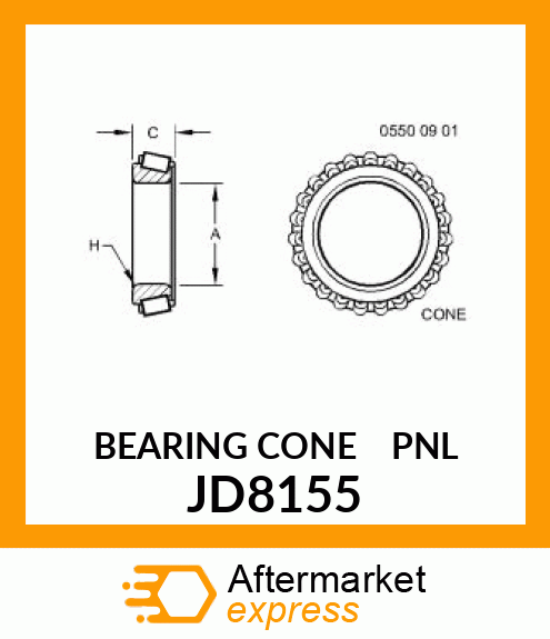 BEARING CONE PNL JD8155
