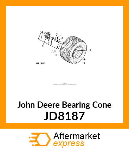 BEARING CONE JD8187