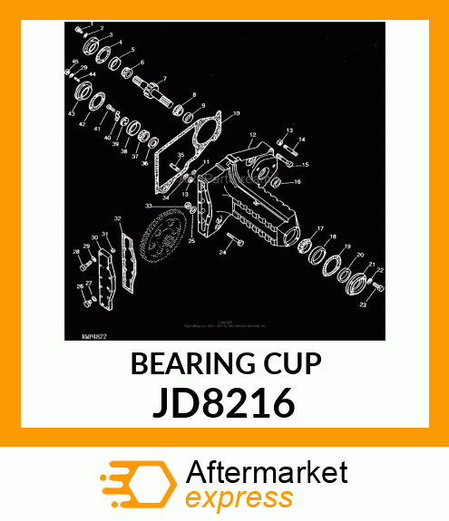 CUP,TAPER ROLLER BEARING JD8216