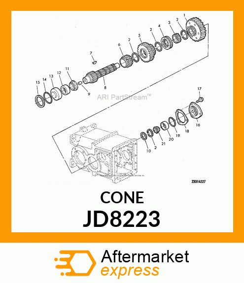 CUP,TAPER ROLLER BEARING JD8223