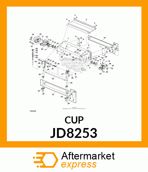 CUP BEARING JD8253