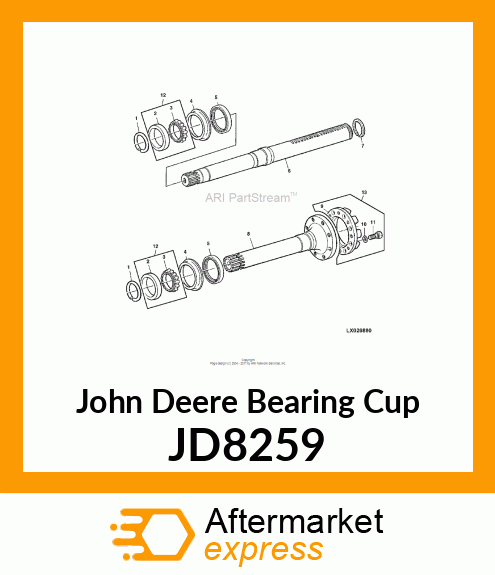 CUP,TAPER ROLLER BEARING JD8259