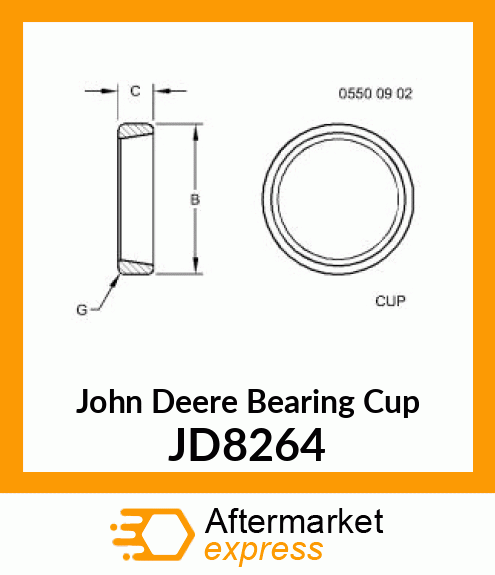 BEARING CUP, JD8264