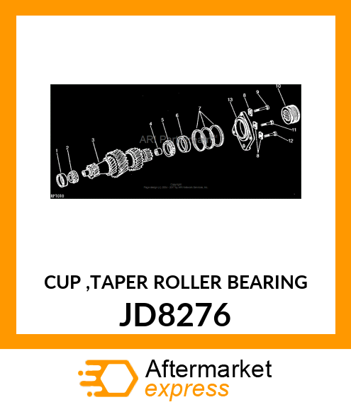 CUP ,TAPER ROLLER BEARING JD8276