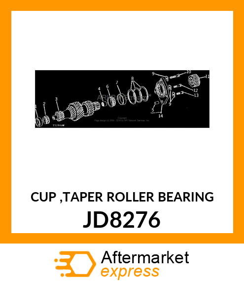 CUP ,TAPER ROLLER BEARING JD8276