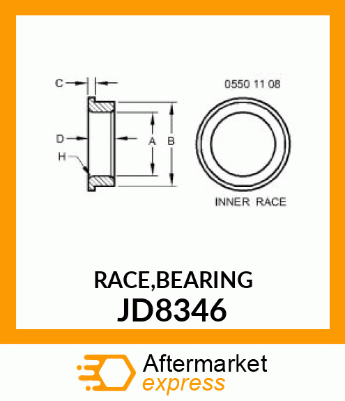 RACE,BEARING JD8346