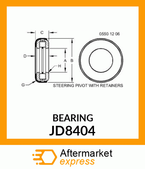 BEARING ,THRUST JD8404