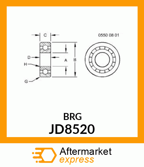 BEARING,BALL JD8520