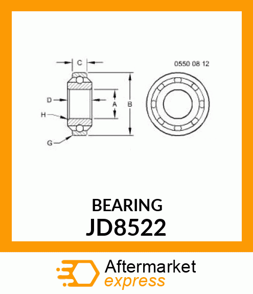 BEARING JD8522